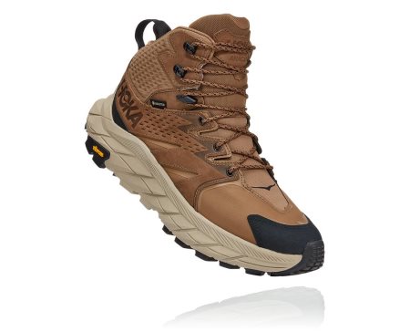 Hoka One One Anacapa Mid Gore-tex Moški Pohodniški Čevlji Rjava / Črna SI-560842Z